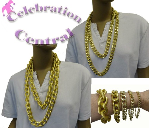 Gold bling chain - gold,