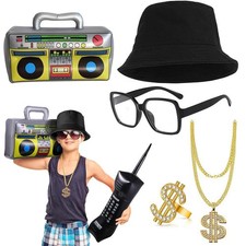 Mens Hip Hop Rapper 80s